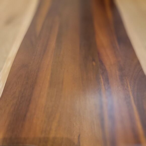 Elegant Acacia Paddle Serving Board Edge Grain Flat Bread Loaf Cutting Board NEW - Picture 14 of 16